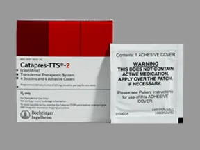 Catapres-TTS-2  0.2 mg/24 hr transdermal patch
