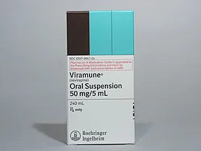 Viramune 50 mg/5 mL oral suspension