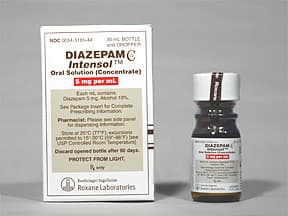 Diazepam Intensol 5 mg/mL oral concentrate