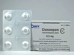 clonazepam 0.5 mg disintegrating tablet