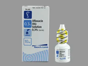 ofloxacin 0.3 % ear drops