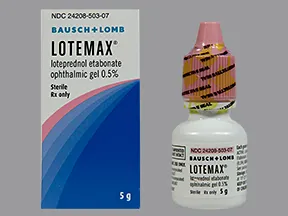 Lotemax 0.5 % eye gel drops