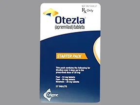 Otezla Starter 10 mg (4)-20 mg (4)-30 mg(19) tablets in a dose pack