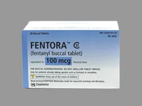 Fentora 100 mcg buccal tablet, effervescent