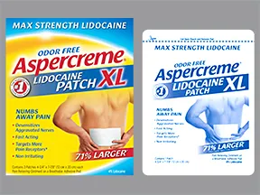 Aspercreme (lidocaine) 4 % topical patch