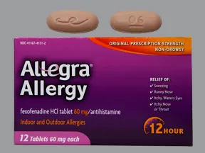 Allegra Allergy 60 mg tablet