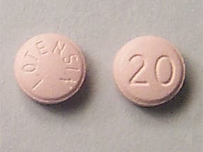 Lotensin 20 mg tablet