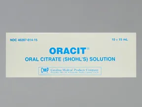 Oracit 490 mg-640 mg/5 mL oral solution