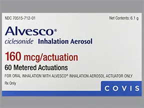 Alvesco 160 mcg/actuation aerosol inhaler