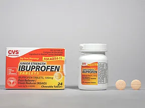Ibuprofen Jr Strength 100 mg chewable tablet
