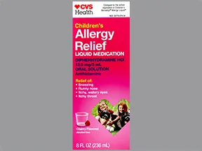 Children's Allergy (diphenhydramine) 12.5 mg/5 mL oral liquid
