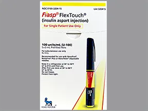 Fiasp FlexTouch U-100 Insulin 100 unit/mL (3 mL) subcutaneous pen