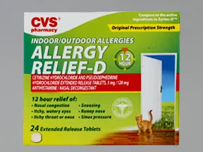 Allergy Relief-D (cetirizine) 5 mg-120 mg tablet,extended release