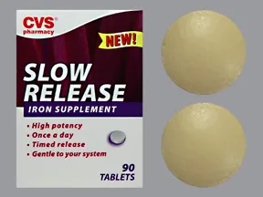 Slow Release Iron 143 mg (45 mg iron) tablet,extended release