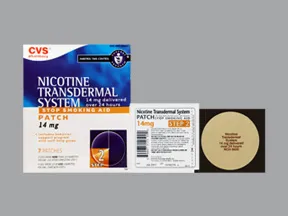 nicotine 14 mg/24 hr daily transdermal patch