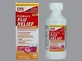 Children's Flu Relief 1 mg-2.5 mg-5 mg-160 mg/5 mL oral suspension