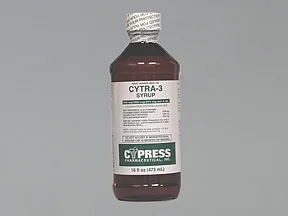 Cytra-3 550 mg-500 mg-334 mg/5 mL oral solution