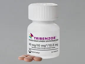 Tribenzor 40 mg-10 mg-12.5 mg tablet