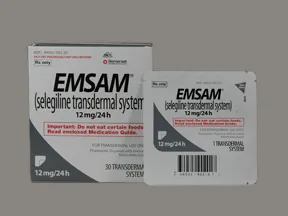 Emsam 12 mg/24 hr transdermal 24 hour patch