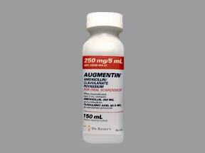 Augmentin 250 mg-62.5 mg/5 mL oral suspension