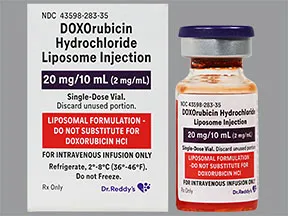 doxorubicin, pegylated liposomal 2 mg/mL intravenous suspension