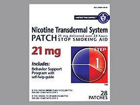 nicotine 21 mg/24 hr daily transdermal patch