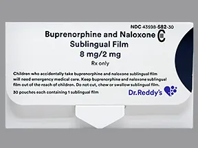 buprenorphine 8 mg-naloxone 2 mg sublingual film