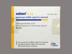 Saizen 5 mg subcutaneous solution