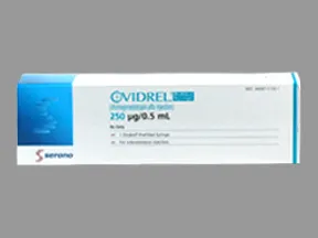 Ovidrel 250 mcg/0.5 mL subcutaneous syringe
