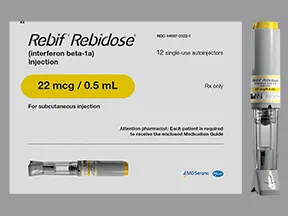 Rebif Rebidose 22 mcg/0.5 mL subcutaneous pen injector