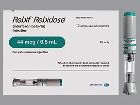 Rebif Rebidose 44 mcg/0.5 mL subcutaneous pen injector