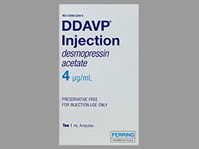 DDAVP 4 mcg/mL injection solution