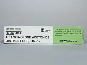 triamcinolone acetonide 0.025 % topical ointment