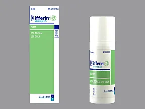 Differin 0.3 % topical gel with pump