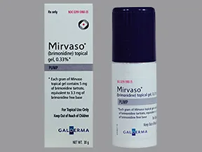 Mirvaso 0.33 % topical gel with pump