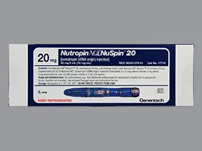 Nutropin AQ Nuspin 20 mg/2 mL (10 mg/mL) subcutaneous pen injector