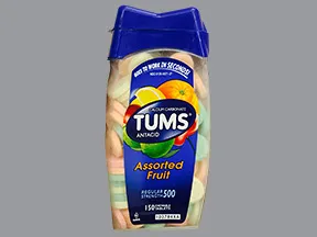 Tums 200 mg calcium (500 mg) chewable tablet