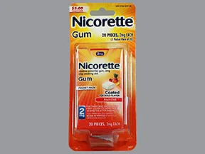 Nicorette 2 mg gum
