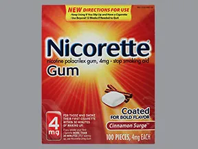Nicorette 4 mg gum