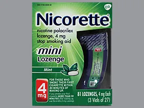 Nicorette 4 mg buccal mini lozenge