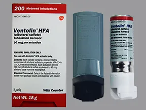 Ventolin HFA 90 mcg/actuation aerosol inhaler
