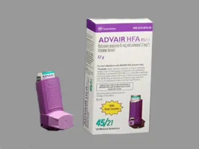 Advair HFA 45 mcg-21 mcg/actuation aerosol inhaler