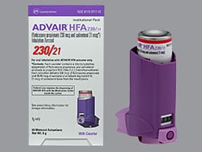Advair HFA 230 mcg-21 mcg/actuation aerosol inhaler