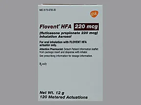 Flovent HFA 220 mcg/actuation aerosol inhaler