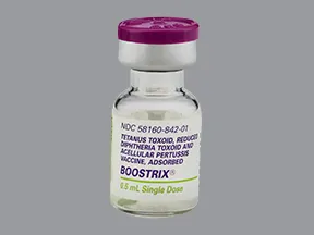 Boostrix Tdap 2.5 Lf unit-8 mcg-5 Lf/0.5 mL intramuscular suspension