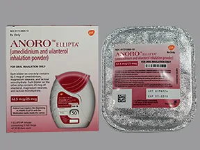 Anoro Ellipta 62.5 mcg-25 mcg/actuation powder for inhalation