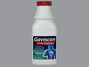 Gaviscon Extra Strength 254 mg-237.5 mg/5 mL oral suspension