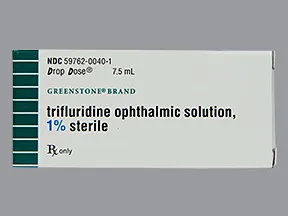 trifluridine 1 % eye drops