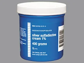 silver sulfadiazine 1 % topical cream