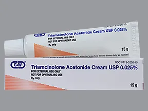 triamcinolone acetonide 0.025 % topical cream